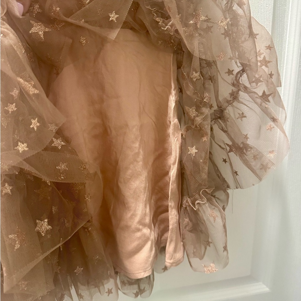 Noralee Dress with Tulle and Sparkly Star Print Tiered Girls Dress, Size 2T - Picture 10 of 10